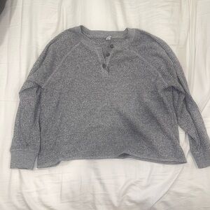 Women's Old Navy Long Sleeve Waffle Top